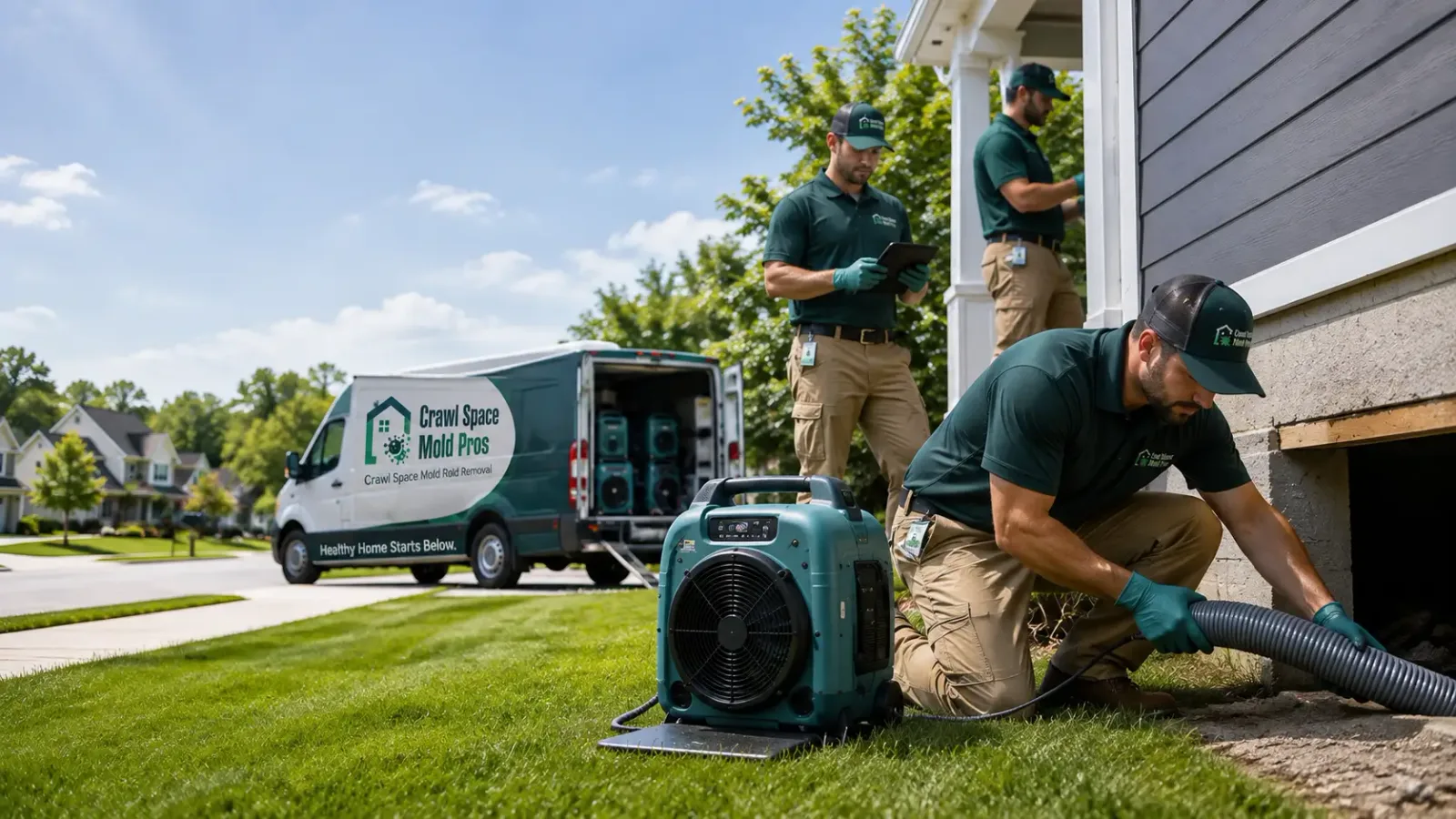 Crawl Space Mold Removal in Le Mars, IA